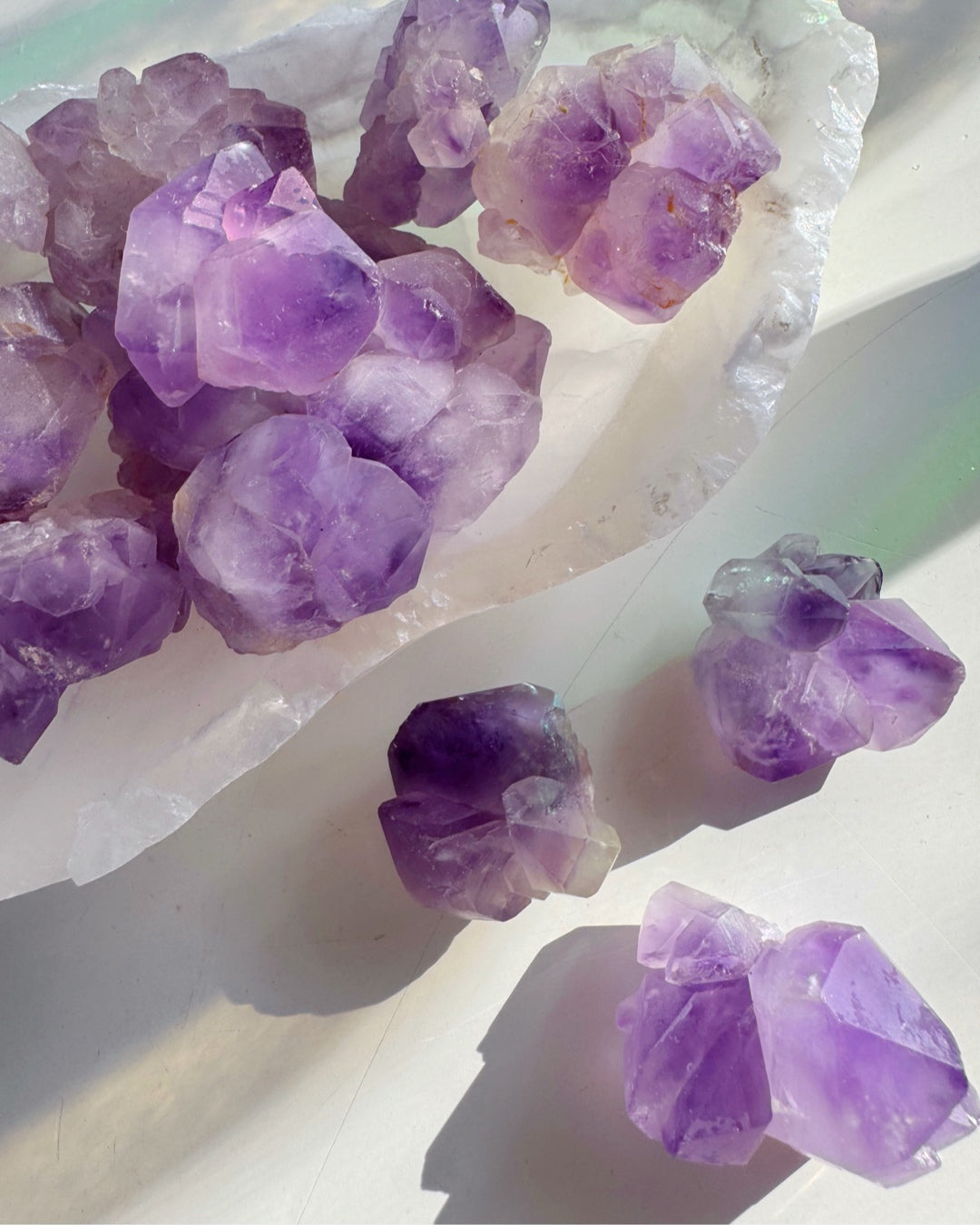 Tibetan Elestial Amethyst Cluster - Baltic Mermaid