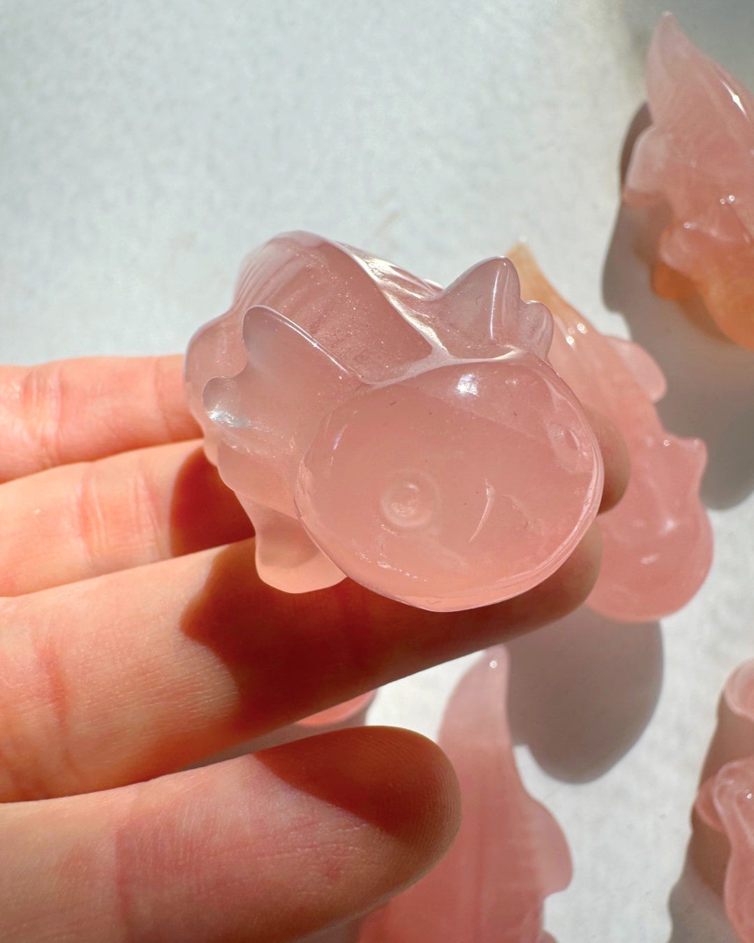 Rose Quartz Axolotl’s - Baltic Mermaid