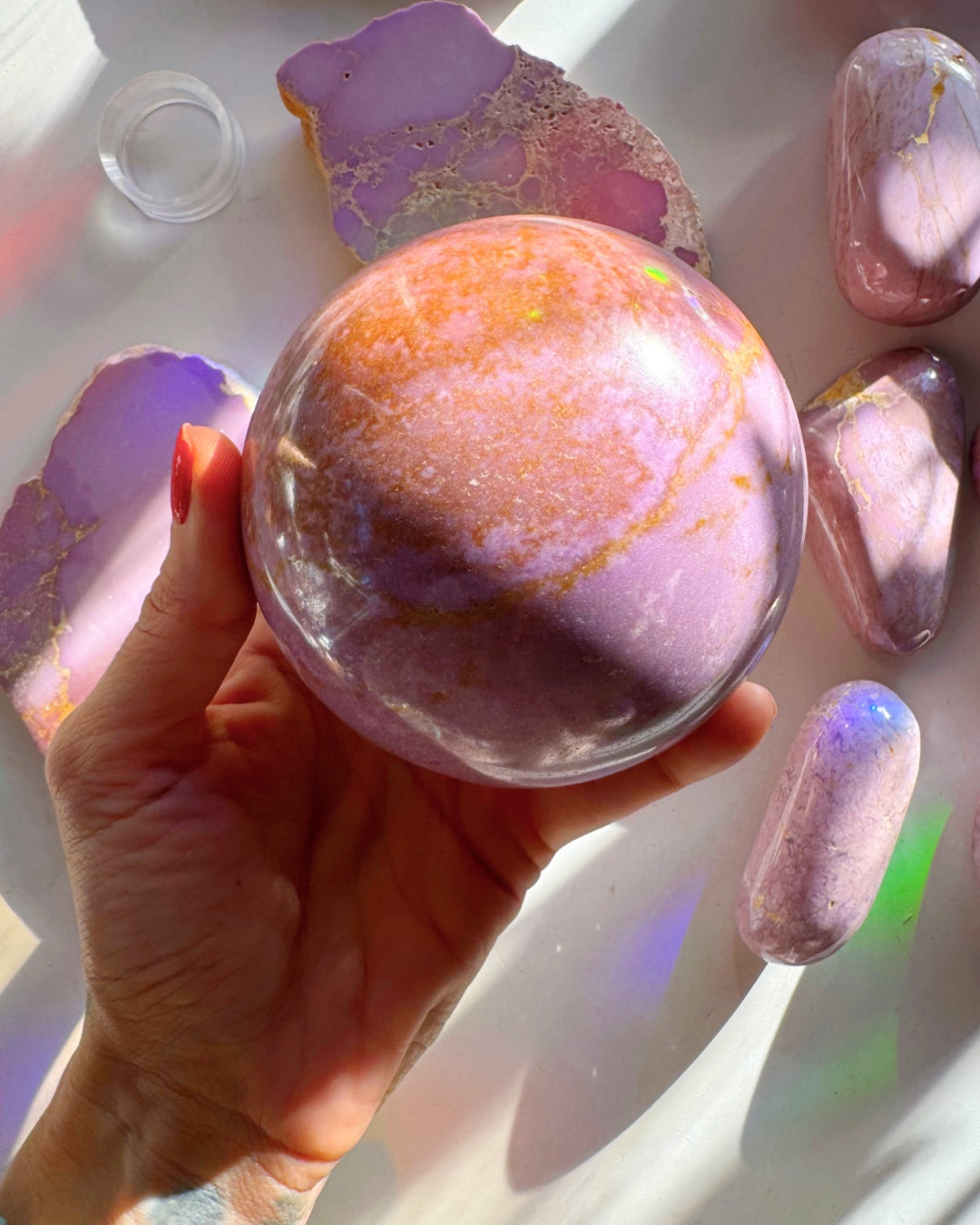 Phosphosiderite Large Sphere - AAA - Baltic Mermaid