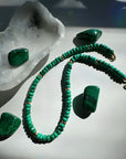 “Donna” - Malachite Gemstone Candy Necklace