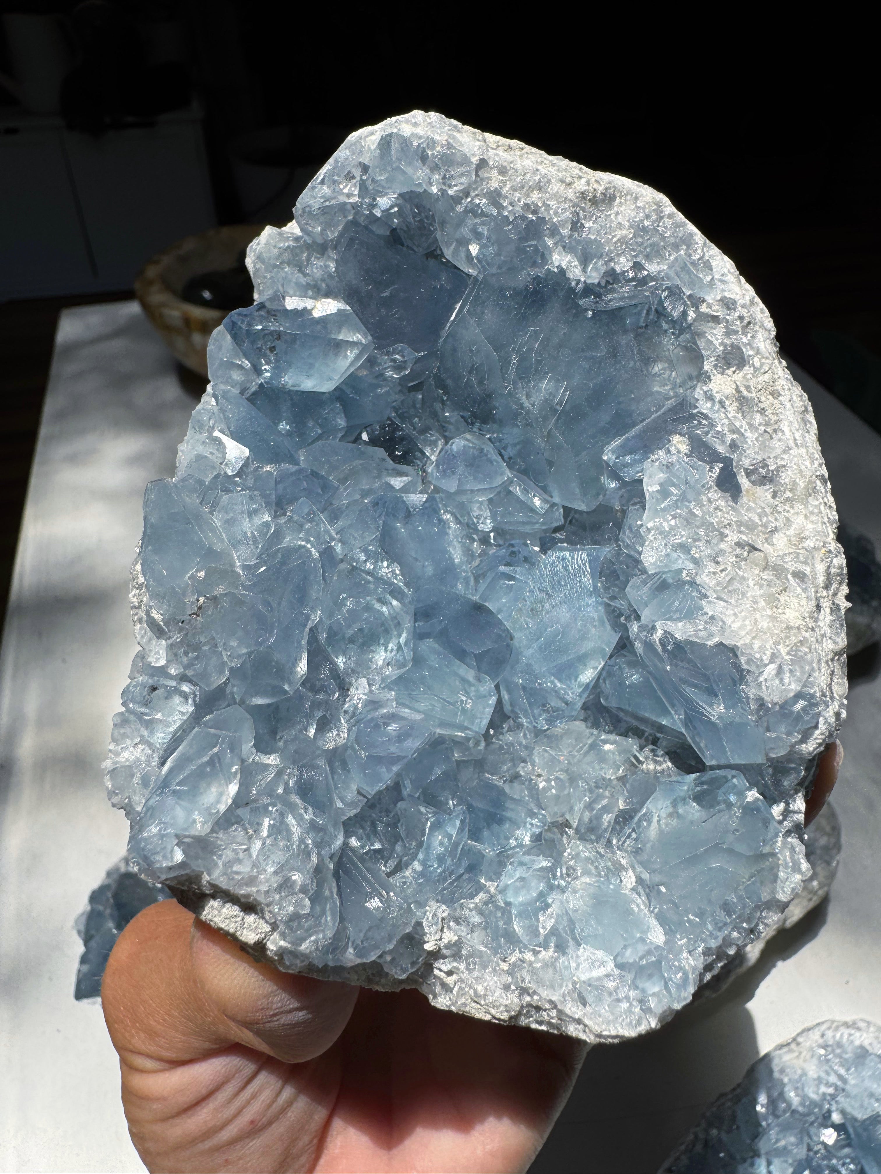 Celestite Cluster Baltic Mermaid