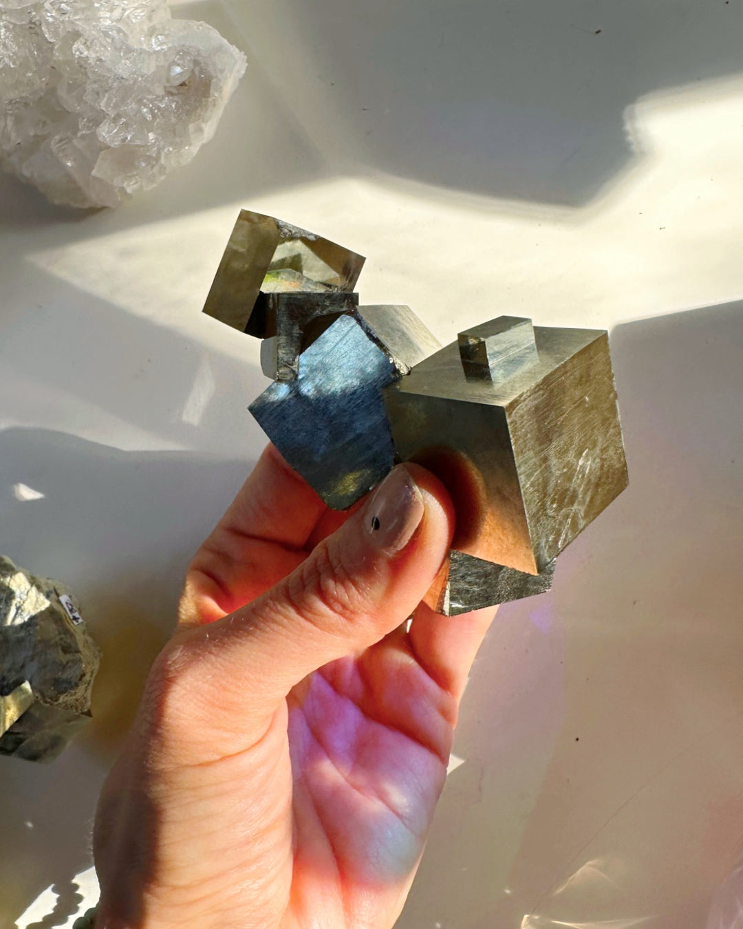 Pyrite Cube Cluster - AAA - Baltic Mermaid