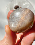 Sunstone & Peach Moonstone Palm Stone - E