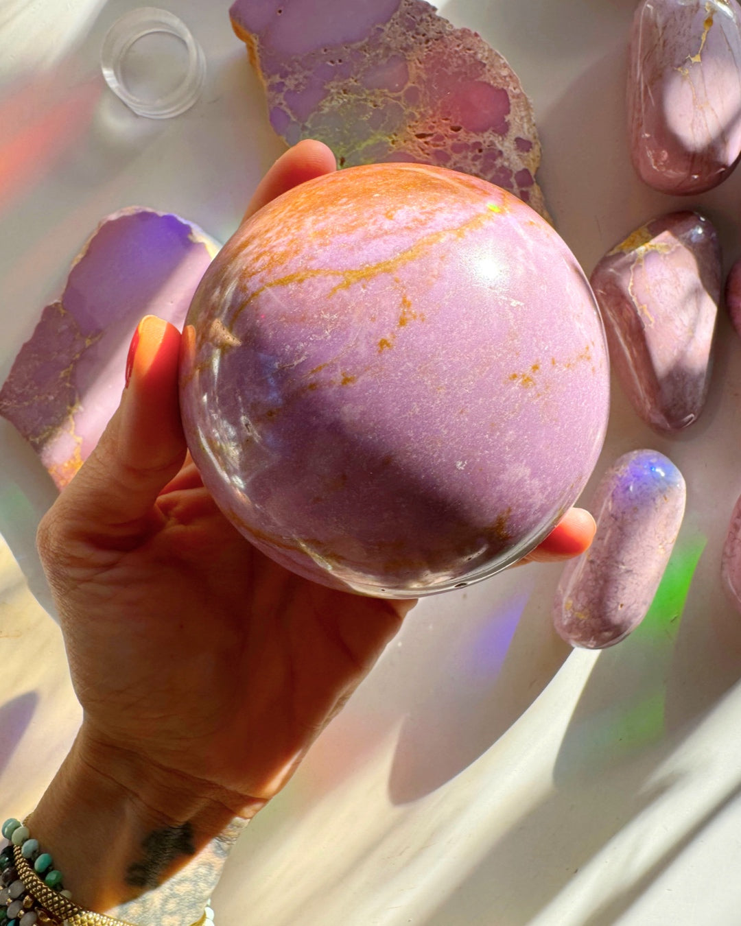 Phosphosiderite Large Sphere - AAA - Baltic Mermaid