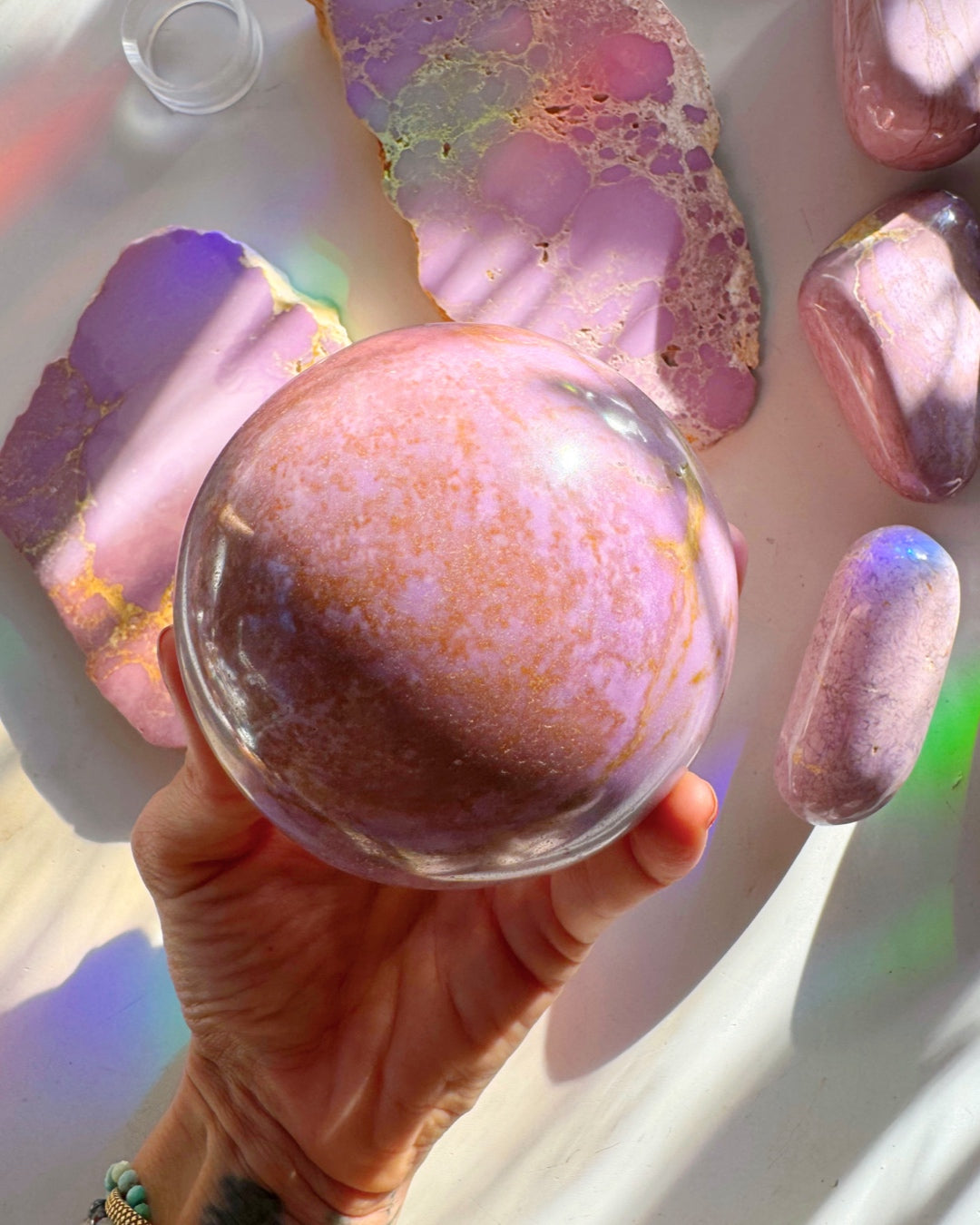 Phosphosiderite Large Sphere - AAA - Baltic Mermaid