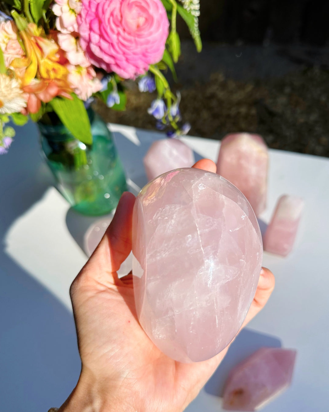 Rose Quartz Freeform - A - Baltic Mermaid