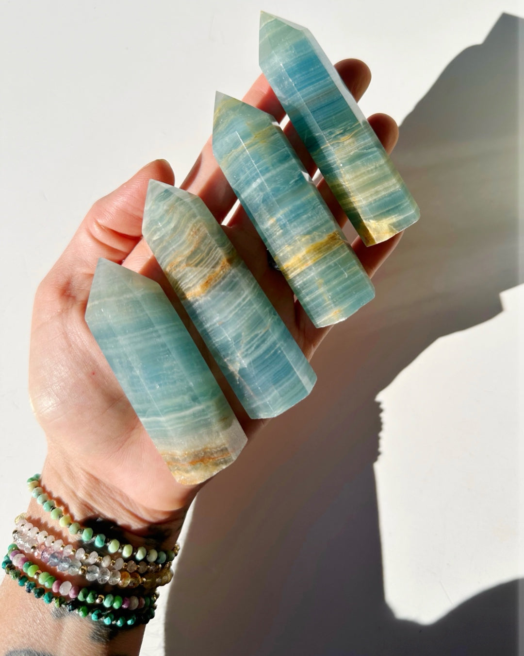 Blue Calcite Towers - Small - Baltic Mermaid