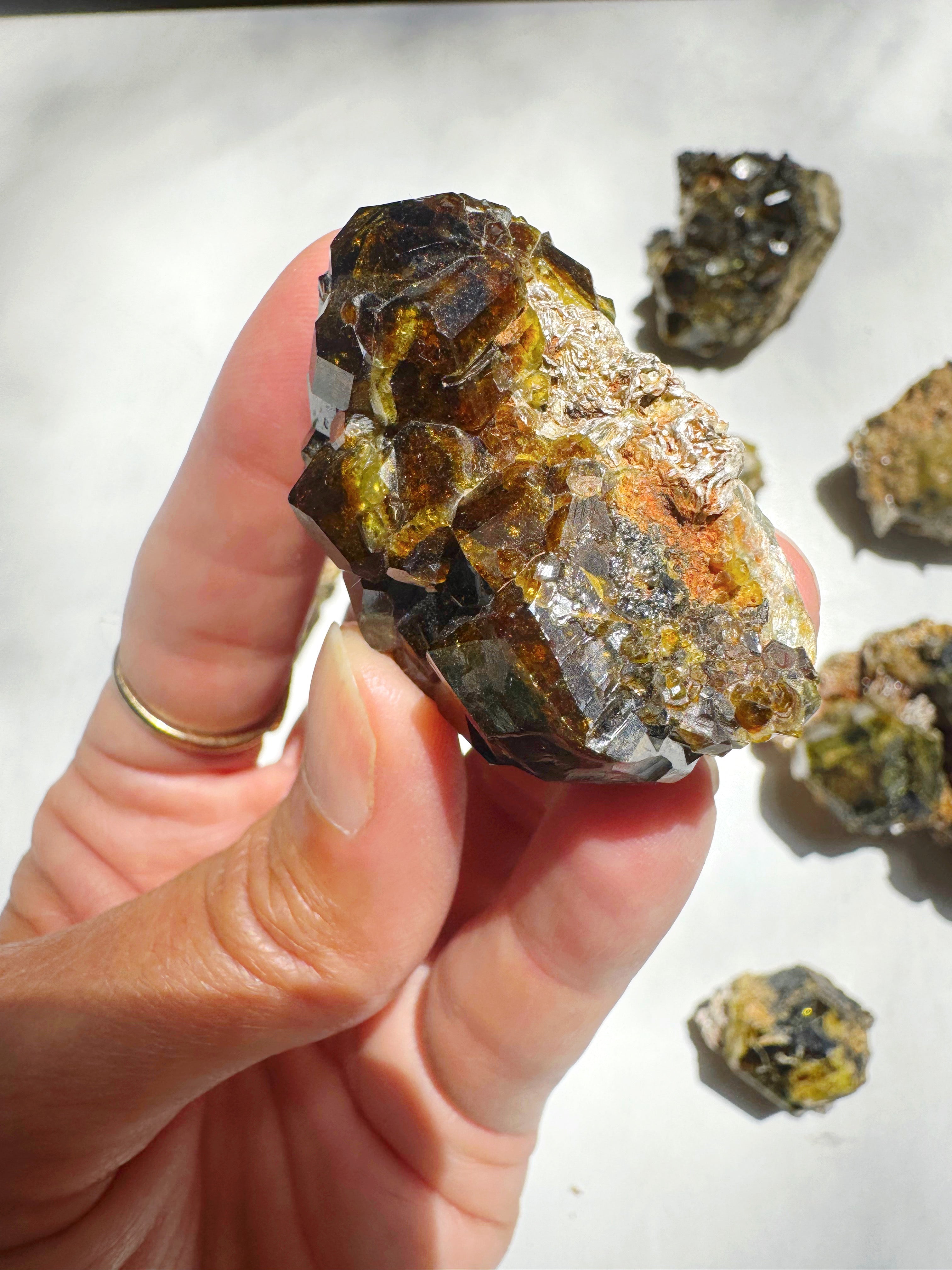Rare Mali Green Grossular Andradite Garnet Epimorph w/ Clinochlore AAA Quality Baltic Mermaid