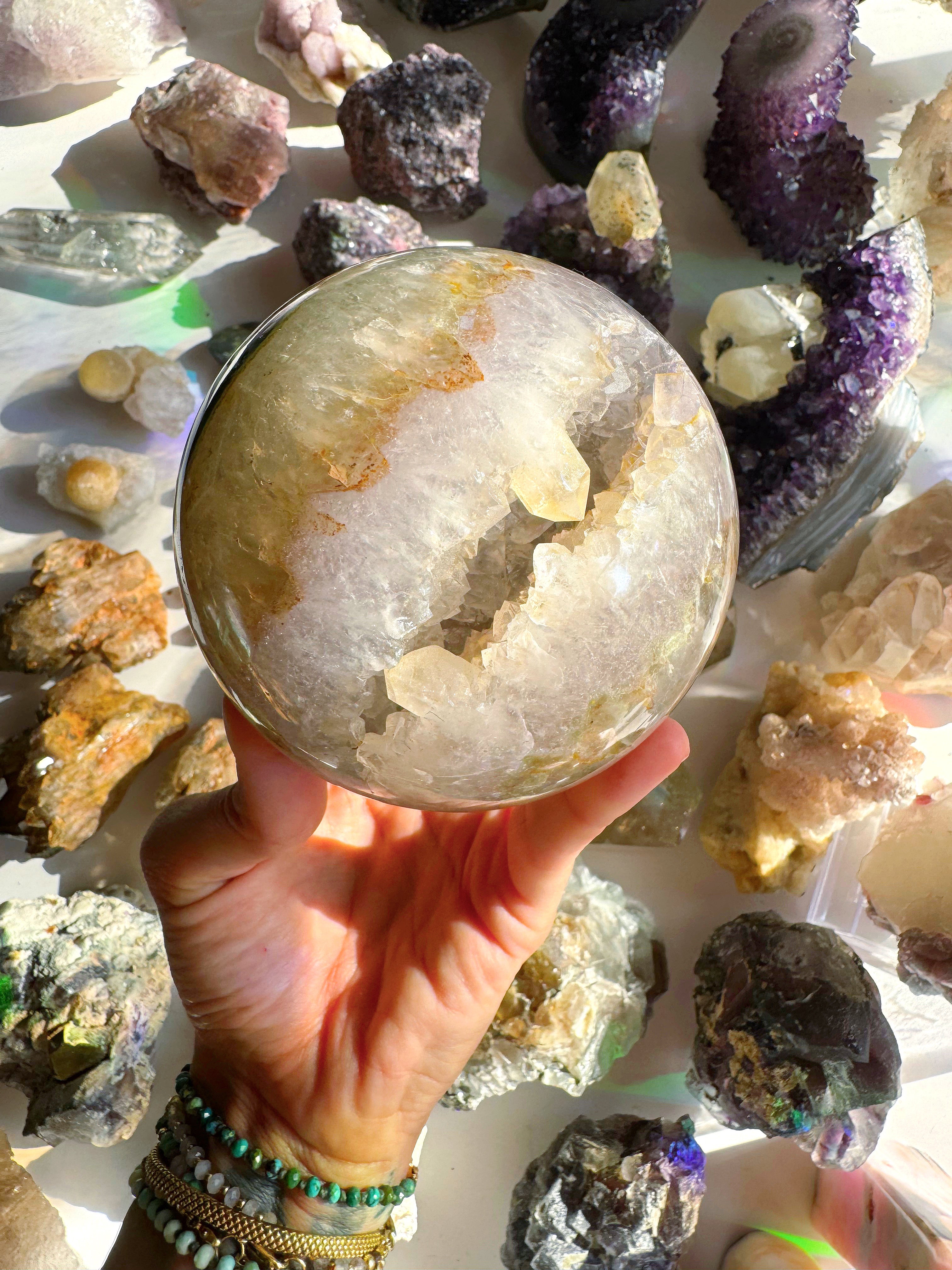Amethyst Agate Sphere - Large - Baltic Mermaid