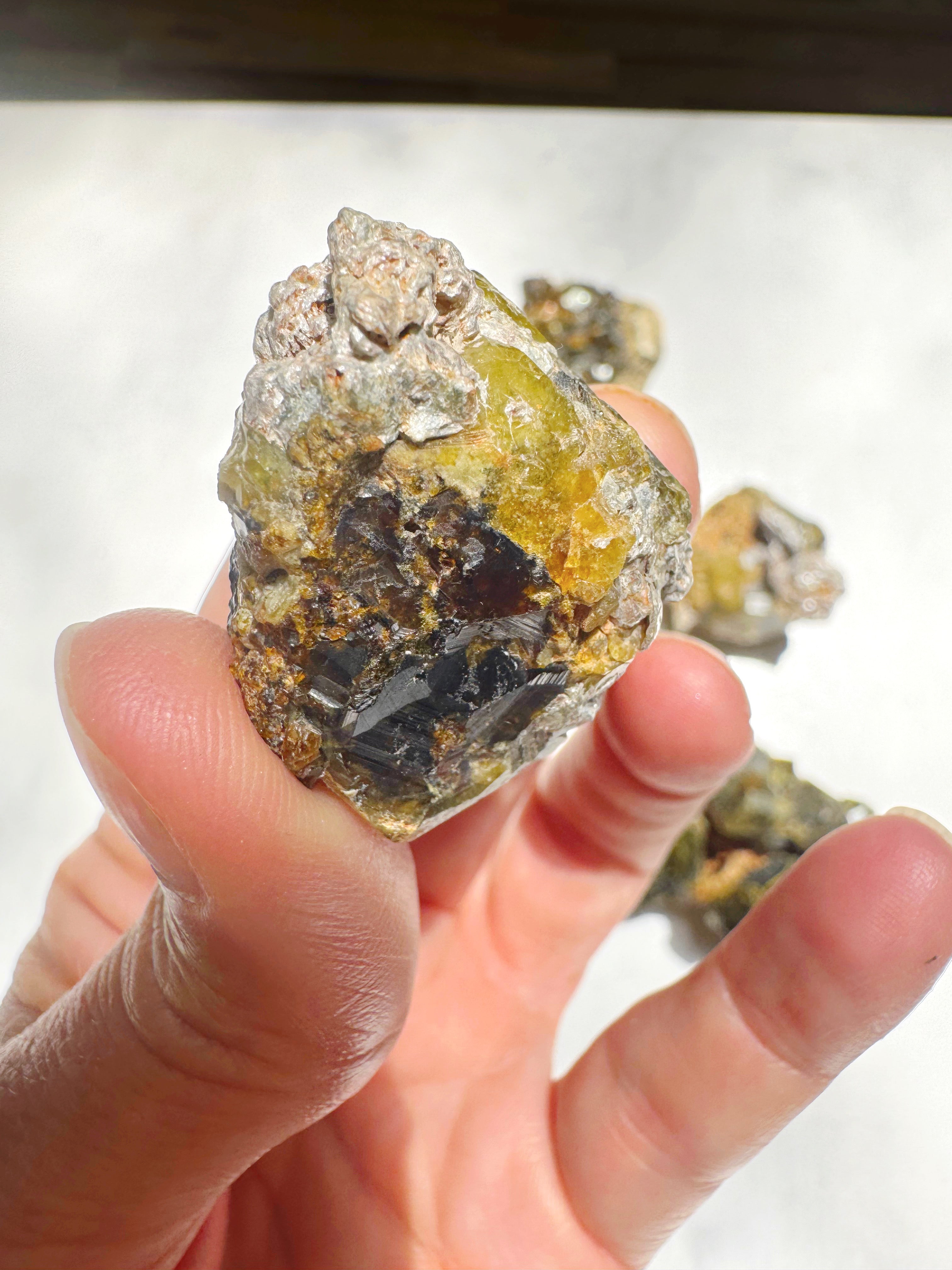 Rare Mali Green Grossular Andradite Garnet w/ Clinochlore AAA Quality Baltic Mermaid
