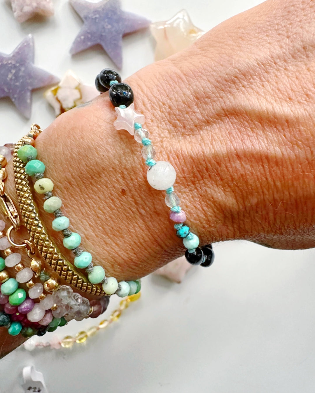 “Wish” Baltic Amber & Gemstone Bracelet - Baltic Mermaid