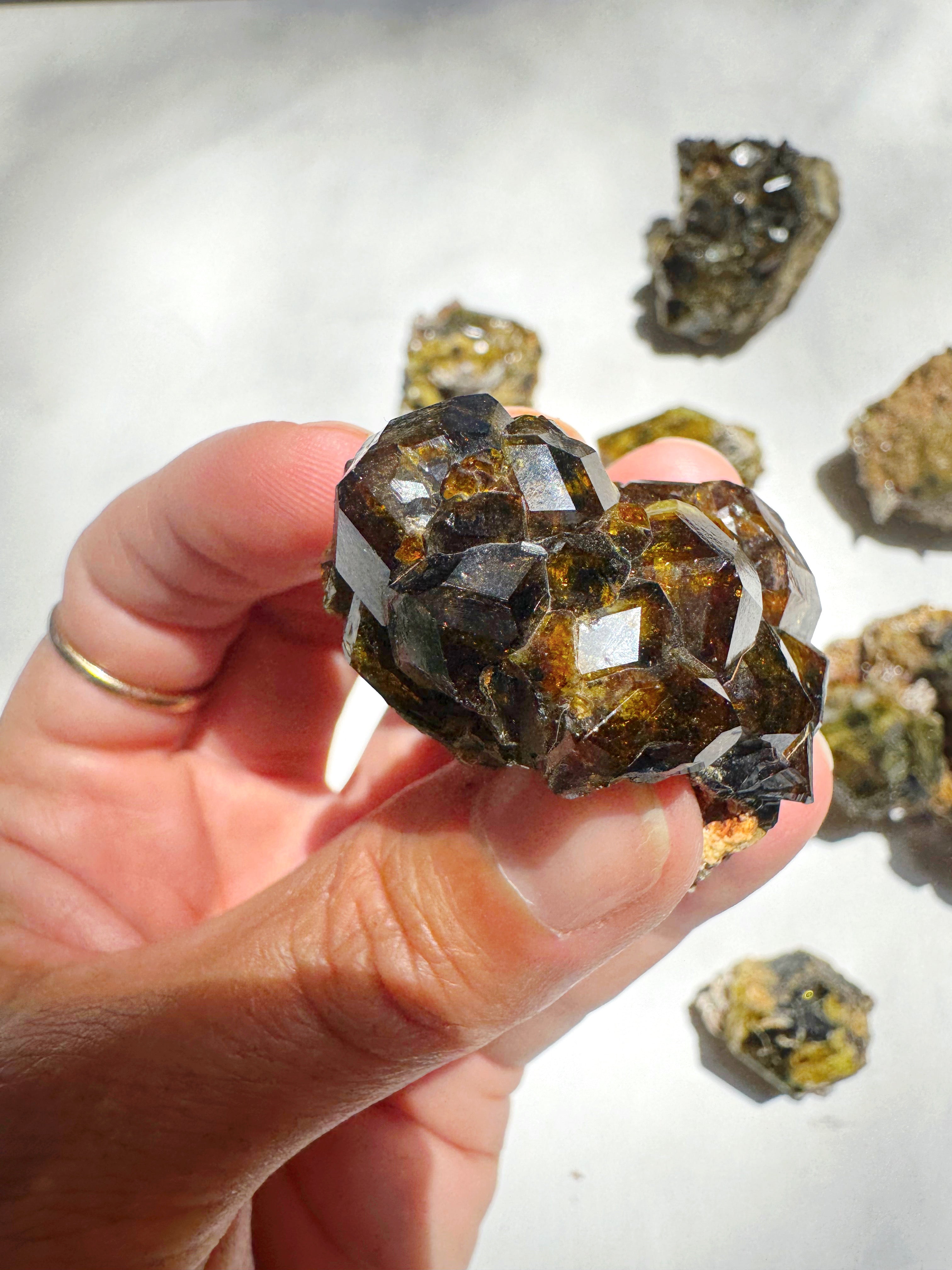 Rare Mali Green Grossular Andradite Garnet Epimorph w/ Clinochlore AAA Quality Baltic Mermaid