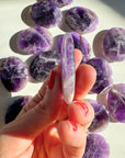 Amethyst Flat Palm Stones