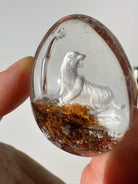Intaglio Tiger Carved Chlorite Quartz/Garden Quartz  Cabochon Baltic Mermaid