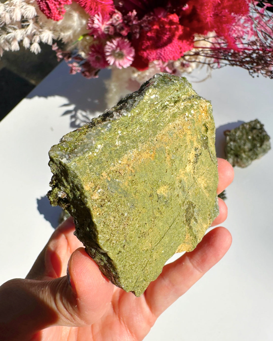 Epidote Quartz Cluster - Baltic Mermaid