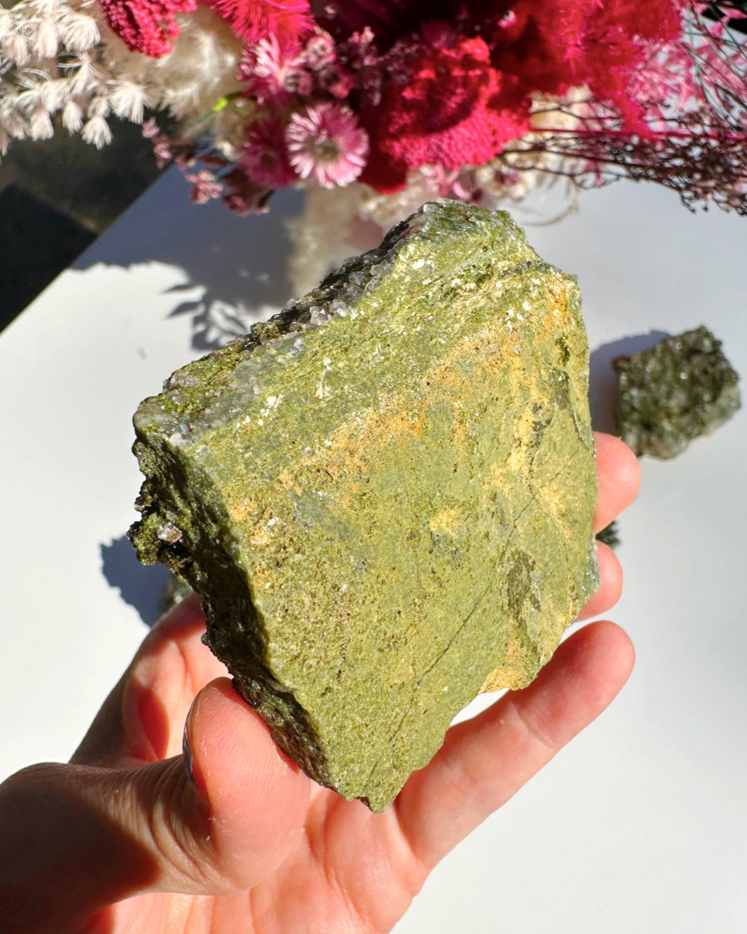 Epidote Quartz Cluster