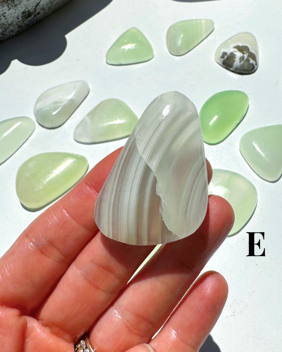 Green Calcite Cabs