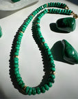 “Donna” - Malachite Gemstone Candy Necklace