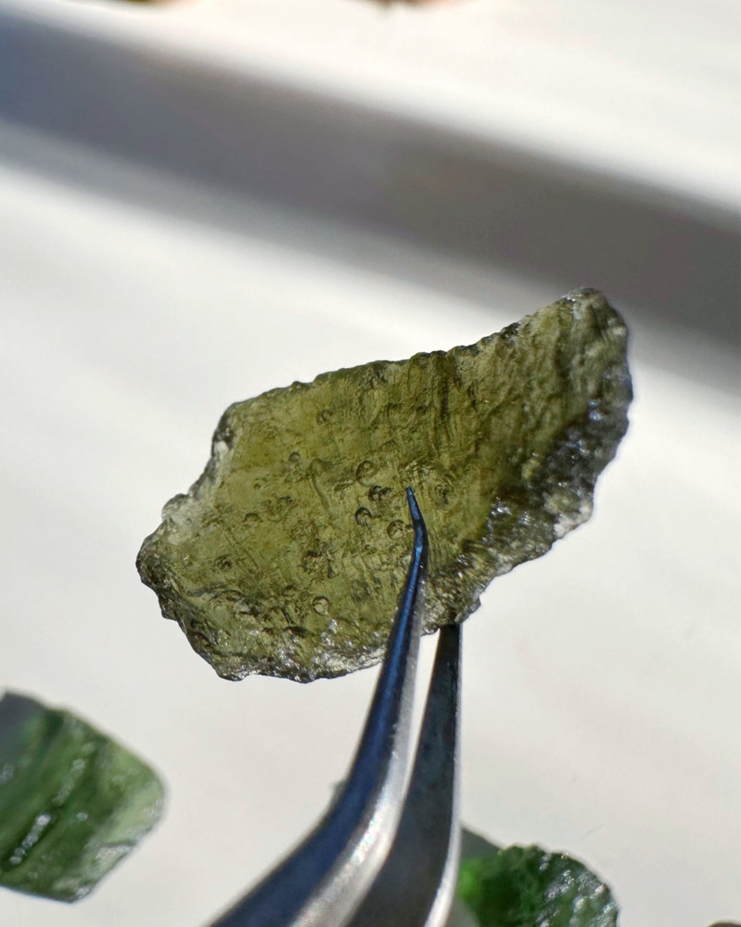Chlum Moldavite w/ Rainbow #5 - AA - Baltic Mermaid