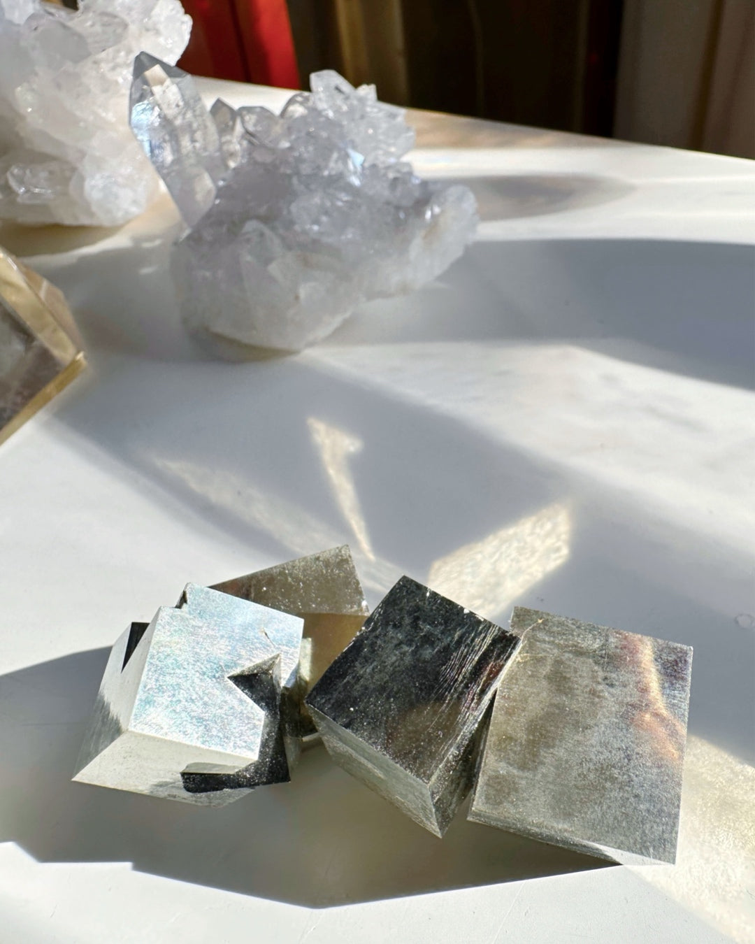 Pyrite Cube Cluster - AAA - Baltic Mermaid