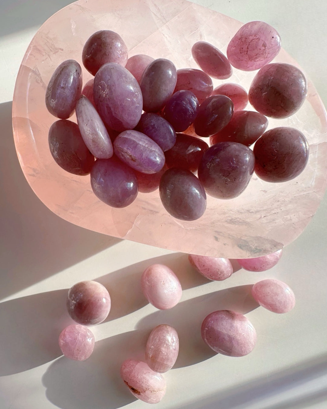 Kunzite Tumbled Stones - Baltic Mermaid