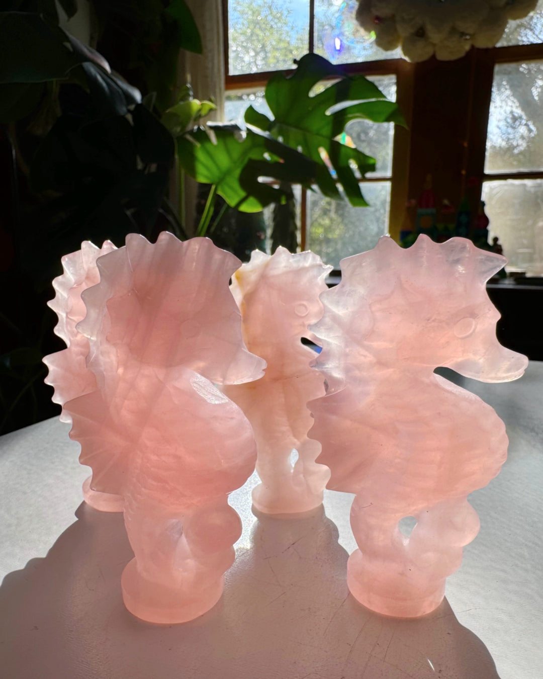 Rose Quartz Seahorse - Baltic Mermaid