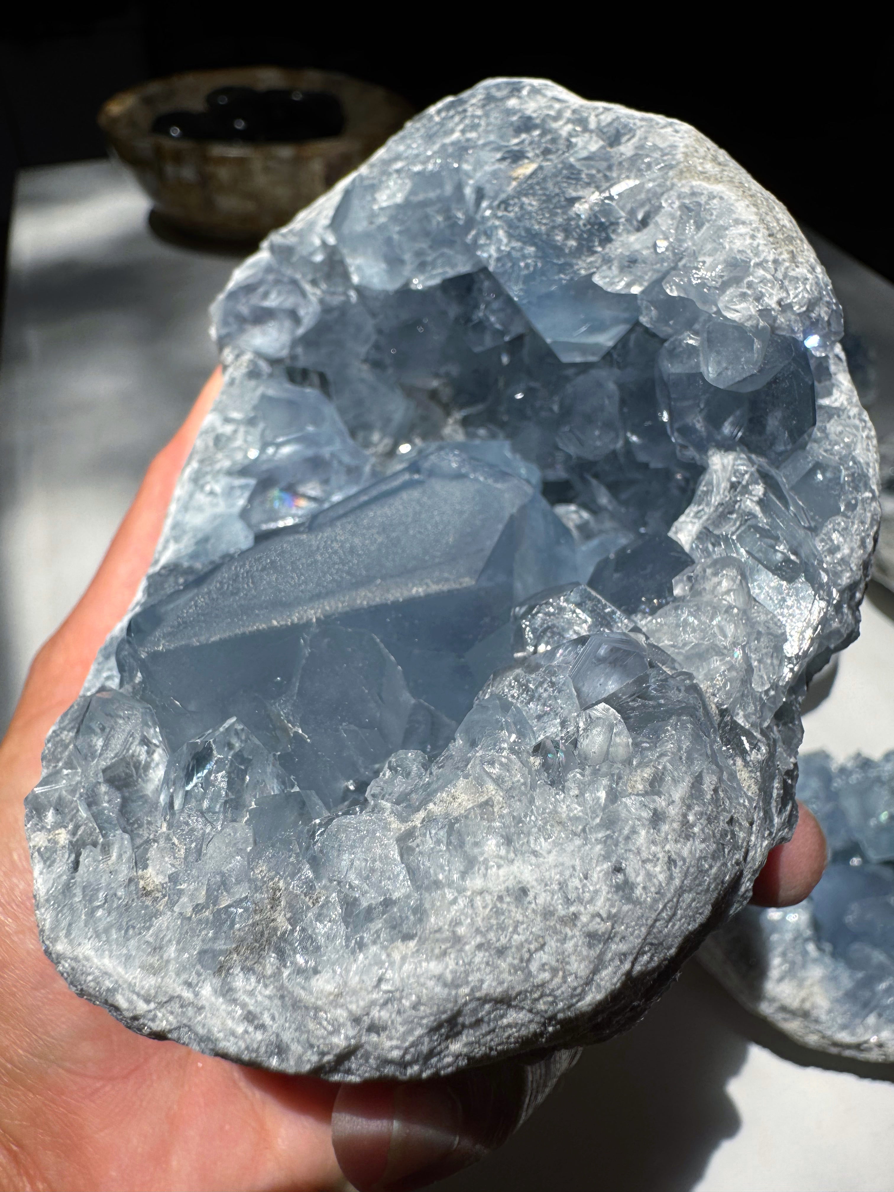 Celestite Cluster Baltic Mermaid
