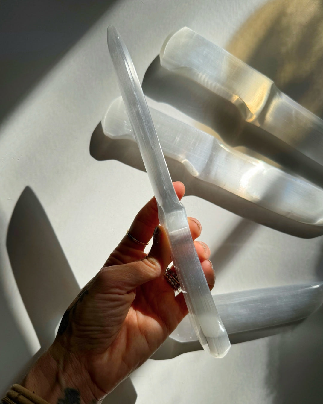 Selenite Knife - Large - Baltic Mermaid