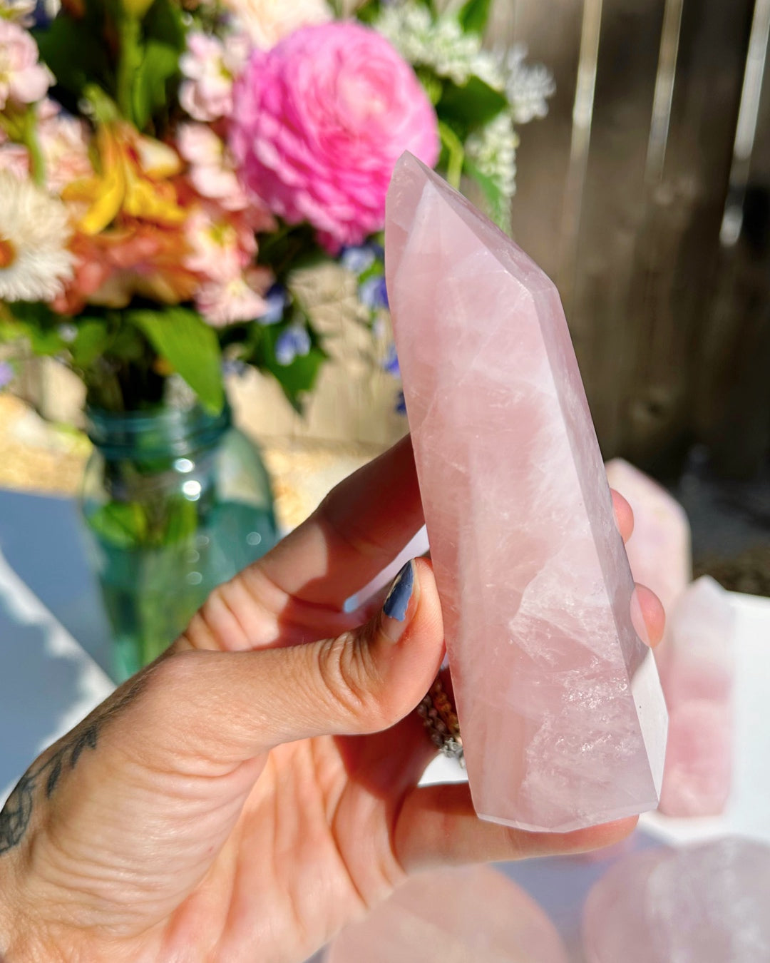 Rose Quartz Tower - Baltic Mermaid