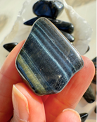 Blue Tiger Eye Tumbled Stones - Baltic Mermaid