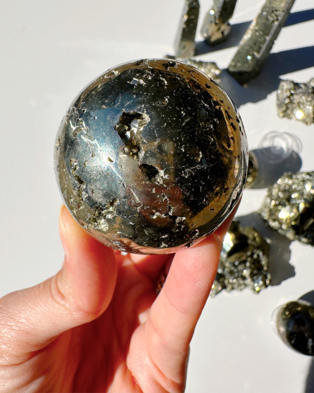 Pyrite Sphere - Baltic Mermaid