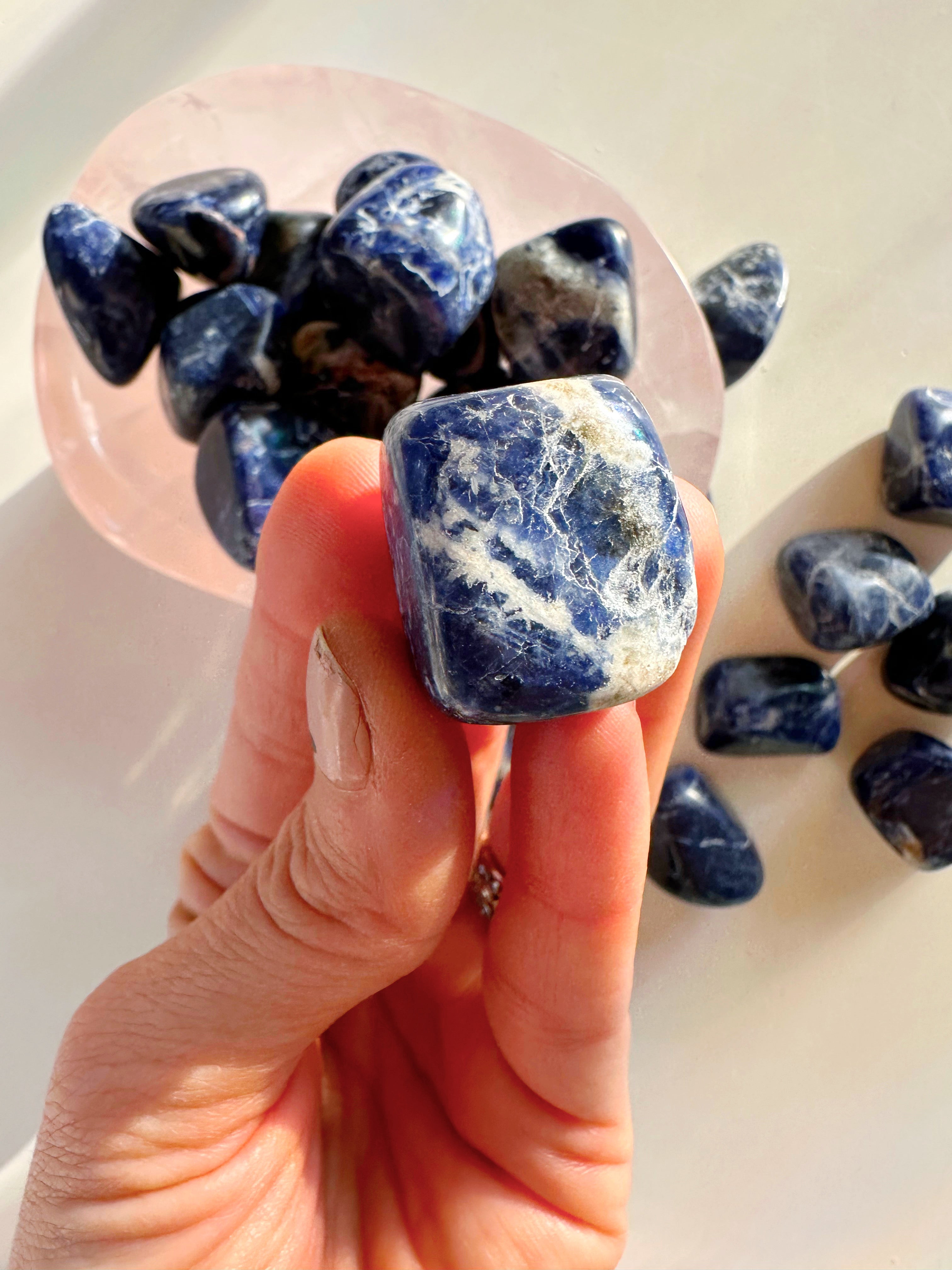 Sodalite Tumbled Stones - Baltic Mermaid