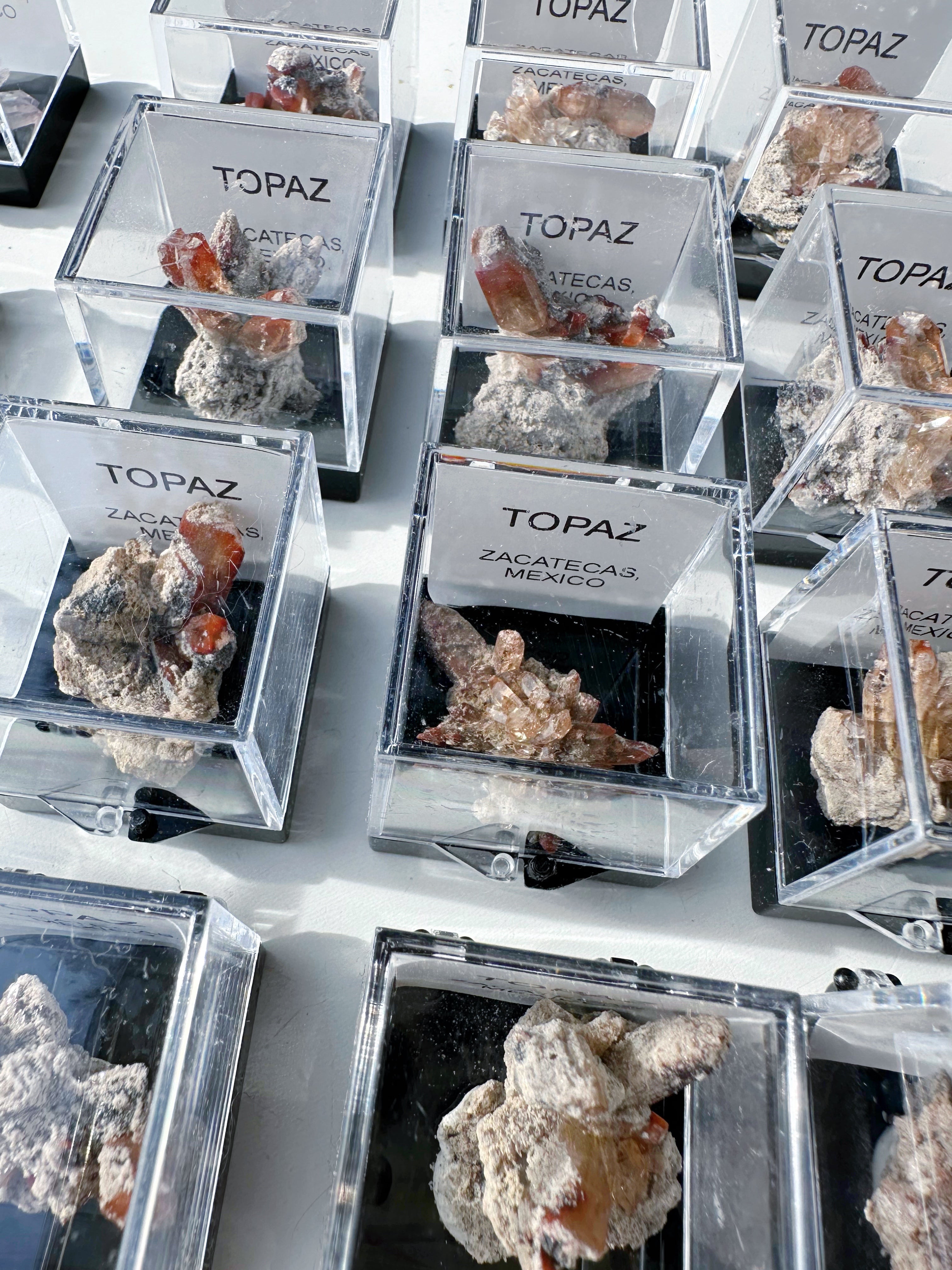 Natural Topaz Thumbnails in a Perky Box - from Zacatecas, Mexico - Baltic Mermaid