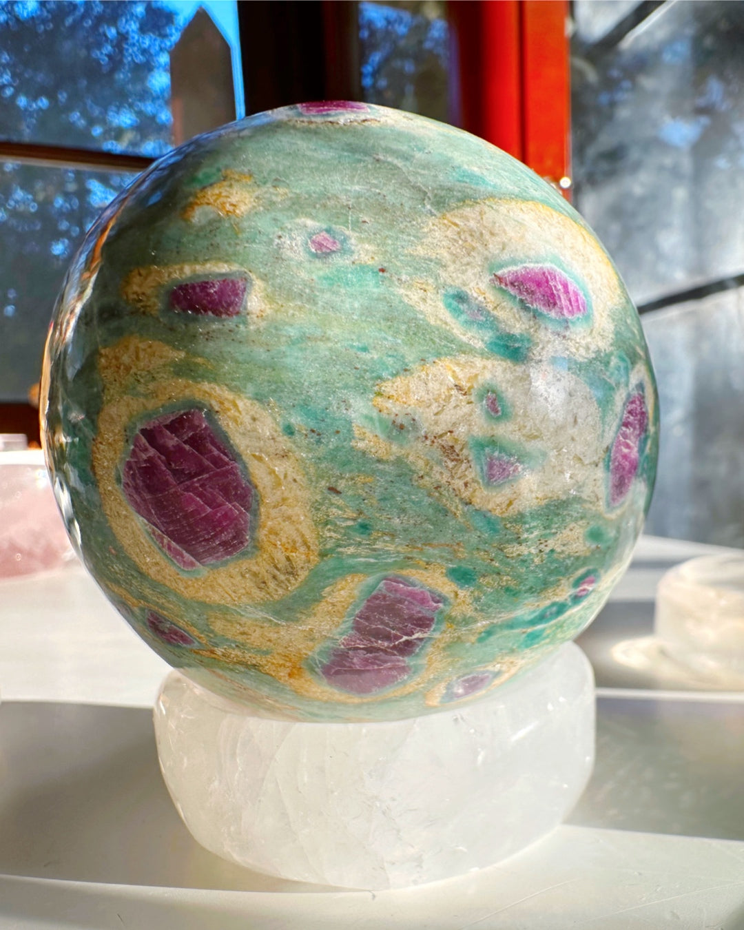 Clear Quartz Sphere Stand/Small Dish - Baltic Mermaid