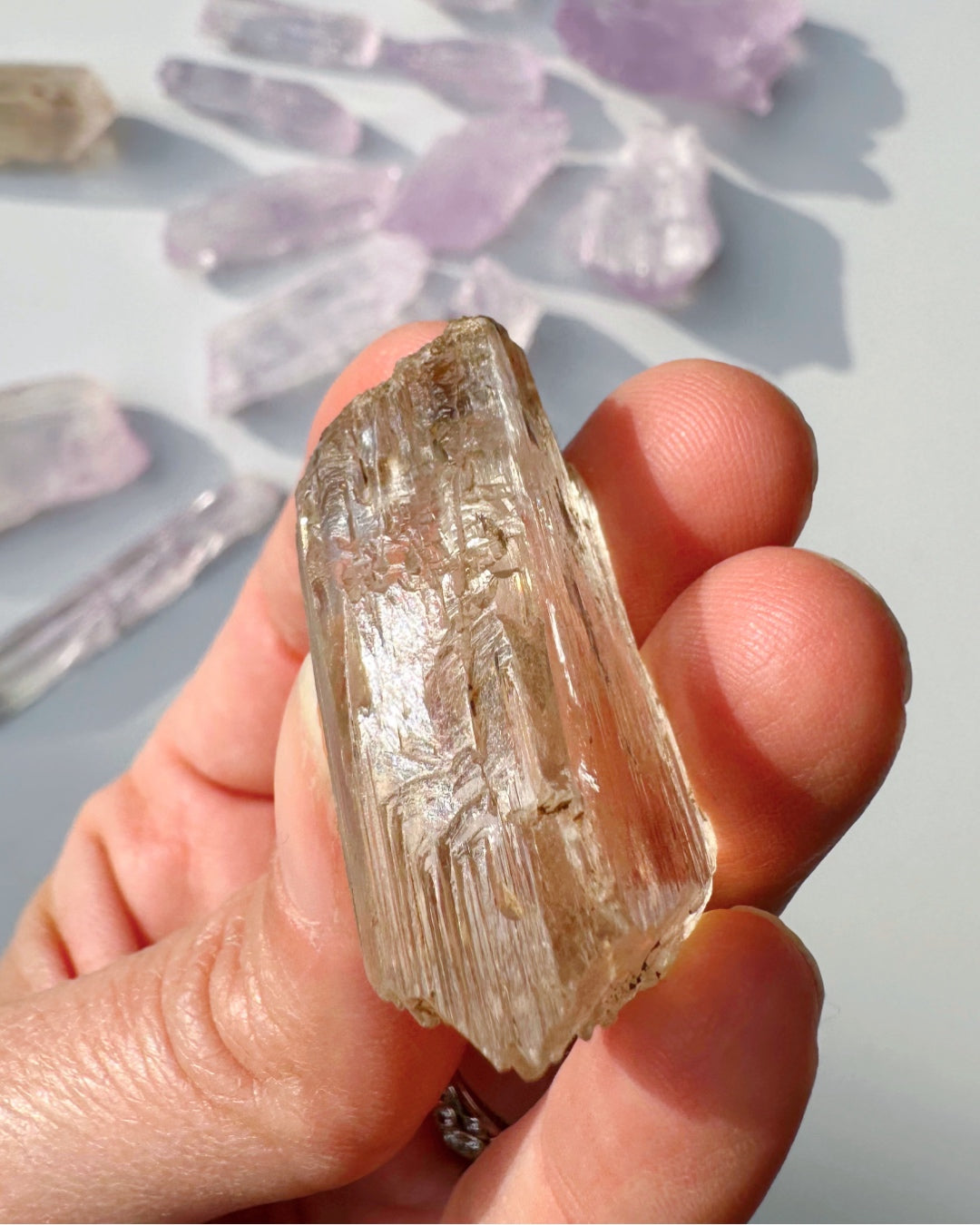 Raw Kunzite