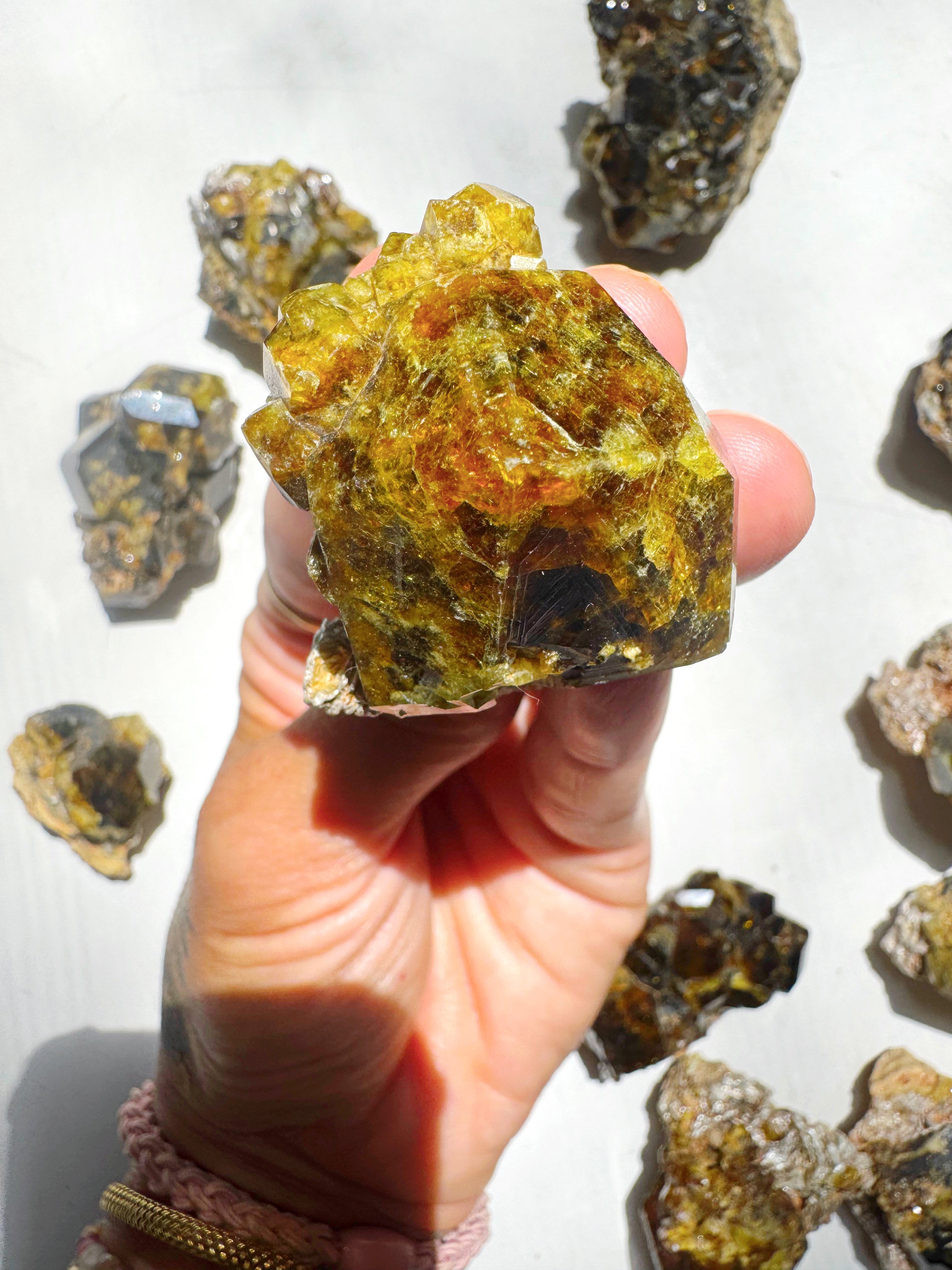 Rare Mali Green Grossular Andradite Garnet w/ Clinochlore AAA Quality Baltic Mermaid