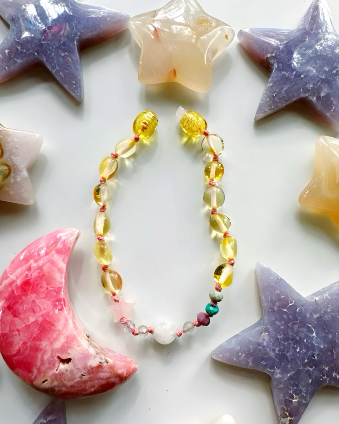 “Wish” Baltic Amber & Gemstone Bracelet - Baltic Mermaid