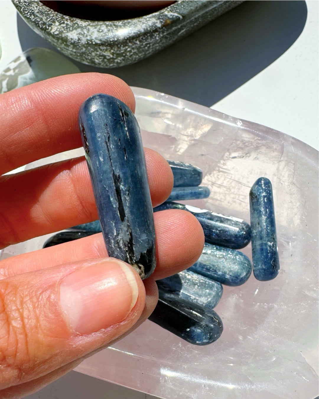Polished Blue Kyanite Blades - Baltic Mermaid