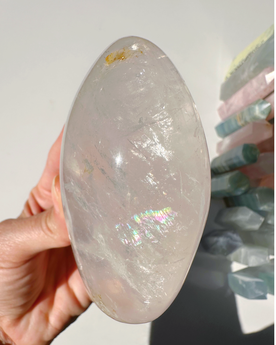 Quartz Freeform w/ Hematoid Inclusions - Baltic Mermaid