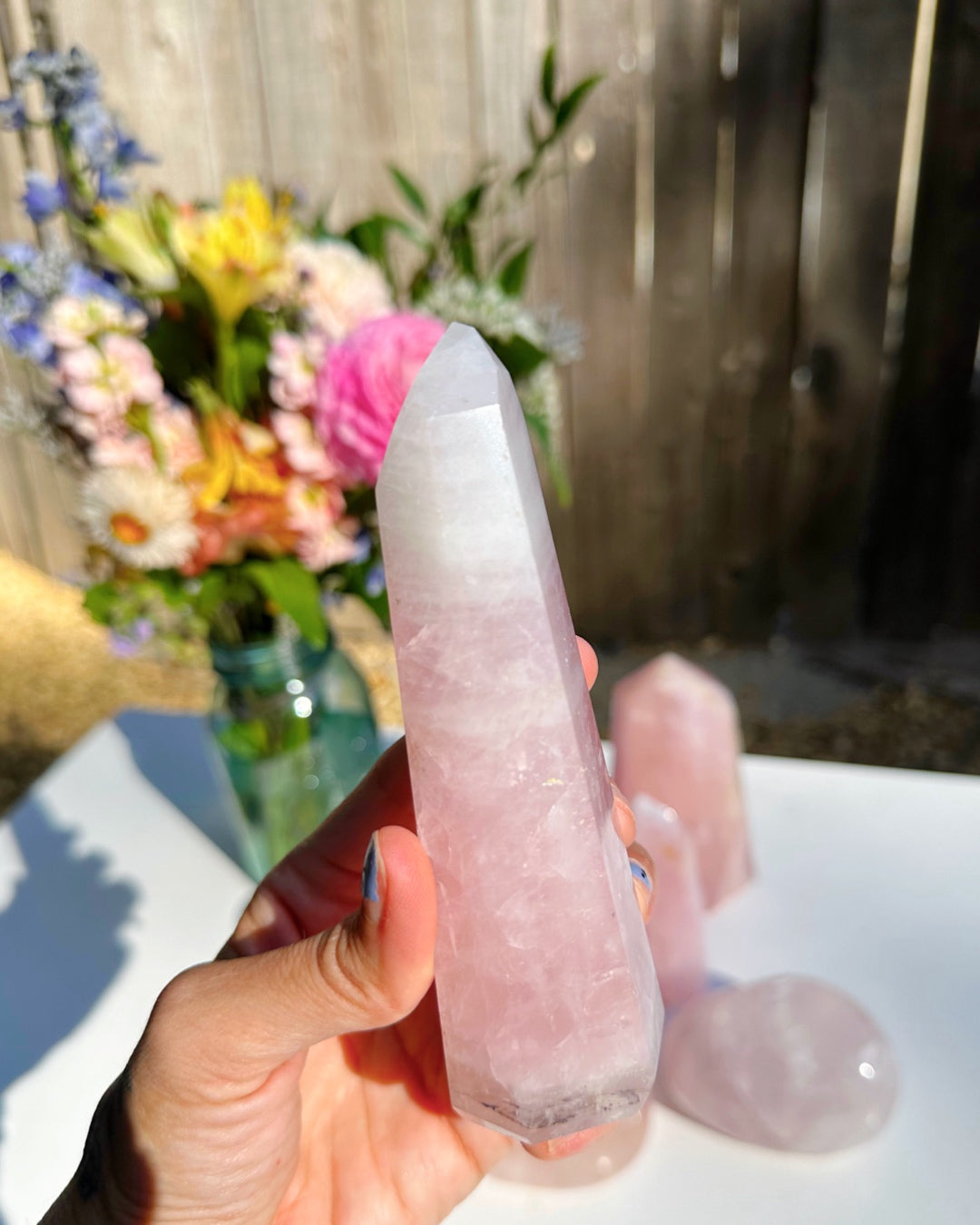 Rose Quartz Tower - Baltic Mermaid