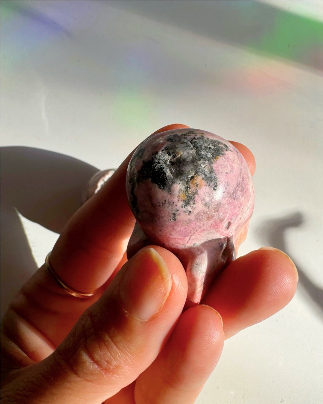 Rhodonite Skull - Baltic Mermaid