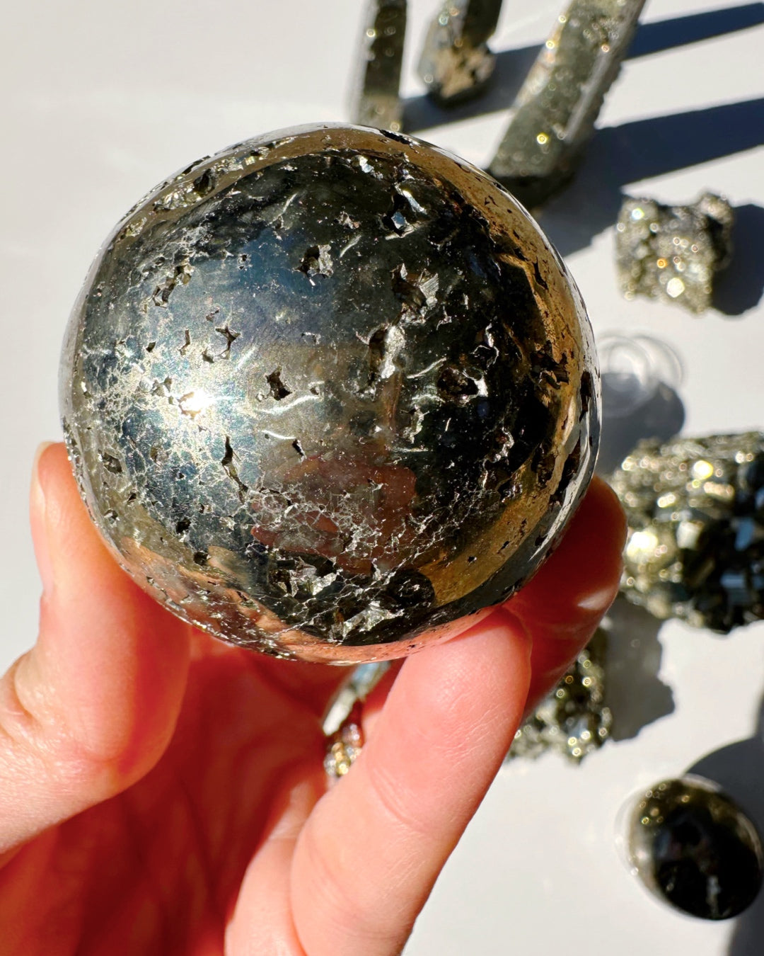 Pyrite Sphere - Baltic Mermaid