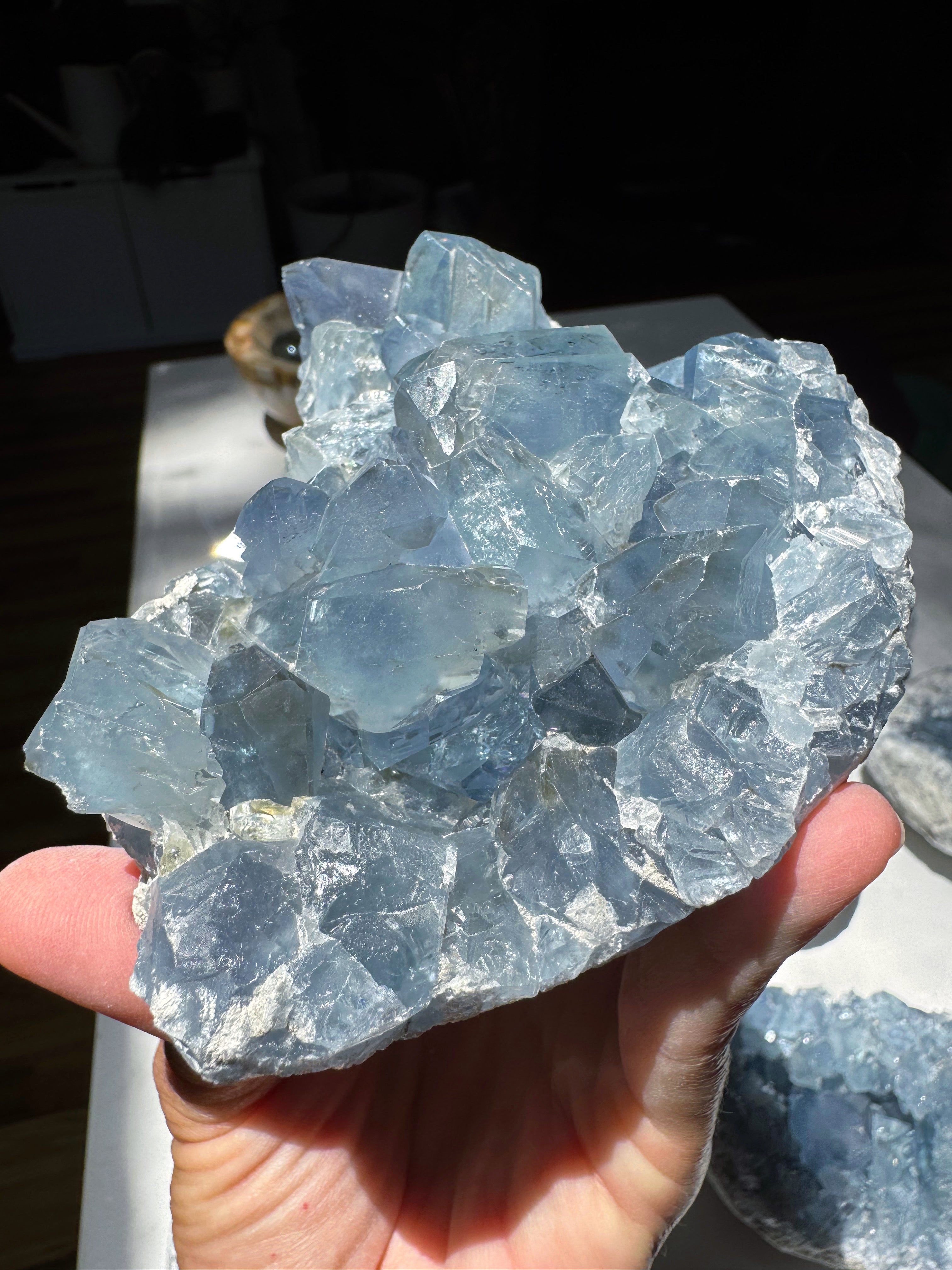 Celestite Cluster Baltic Mermaid