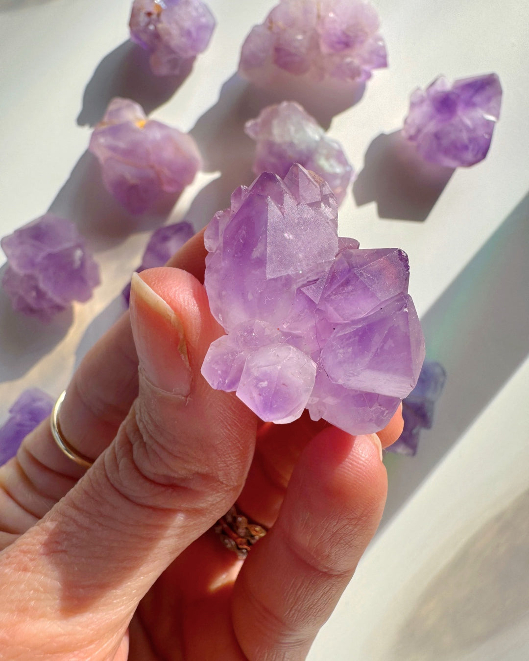 Tibetan Elestial Amethyst Cluster - Baltic Mermaid