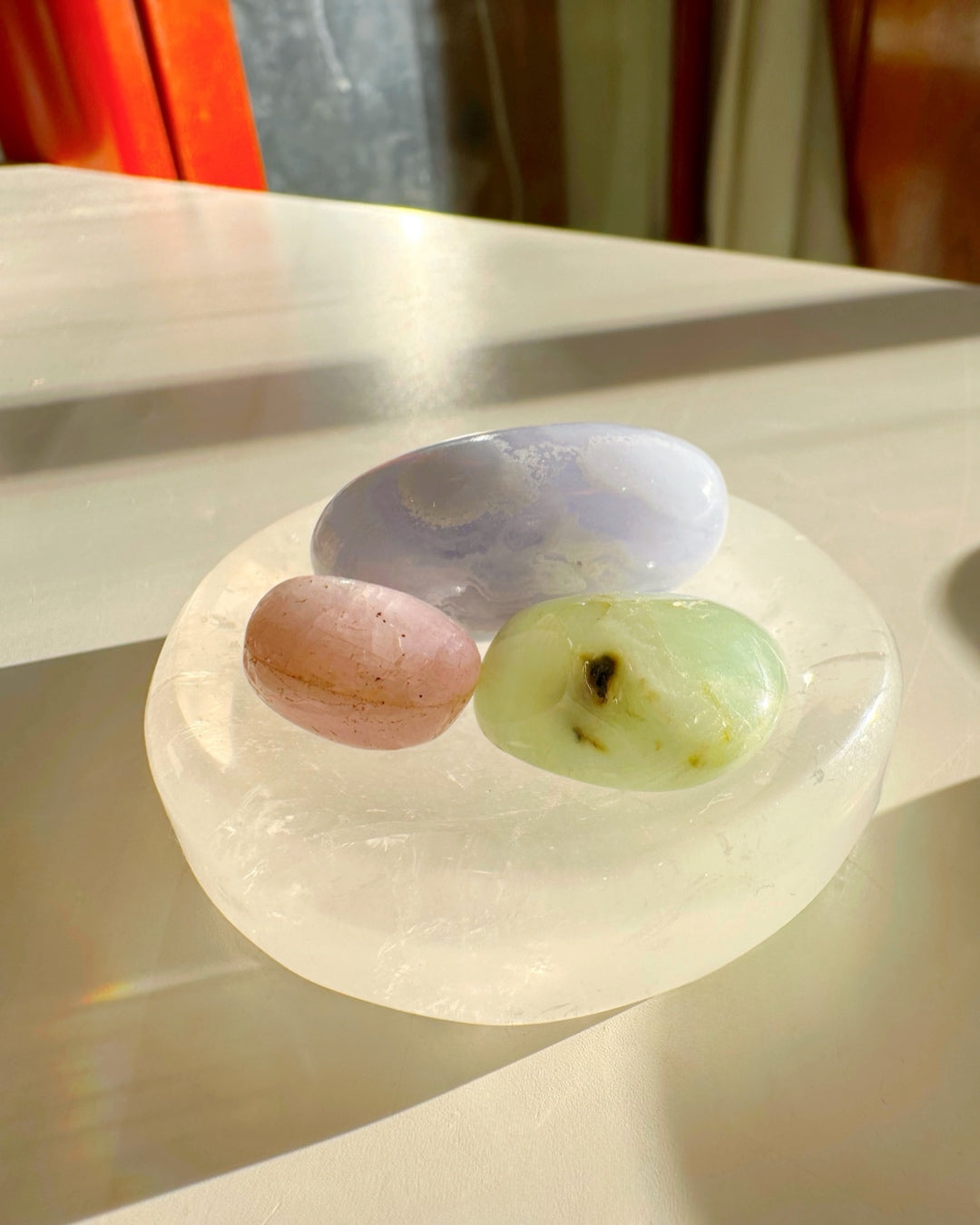 Clear Quartz Sphere Stand/Small Dish - Baltic Mermaid