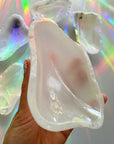 White Calcite Dish F