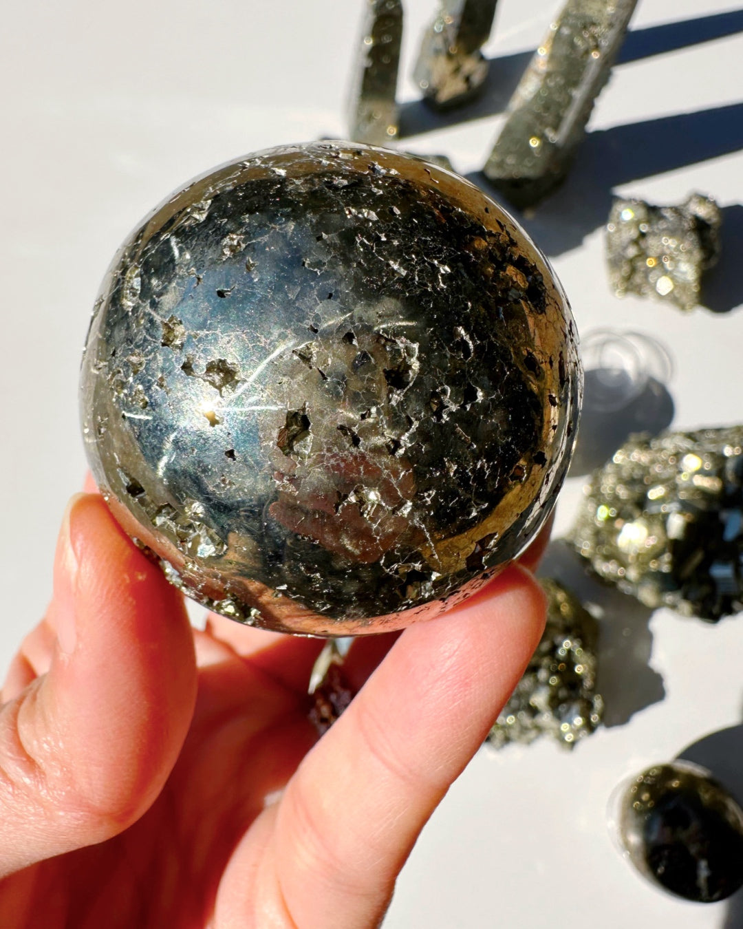 Pyrite Sphere - Baltic Mermaid