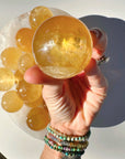 Honey Optic Calcite Spheres - AAA