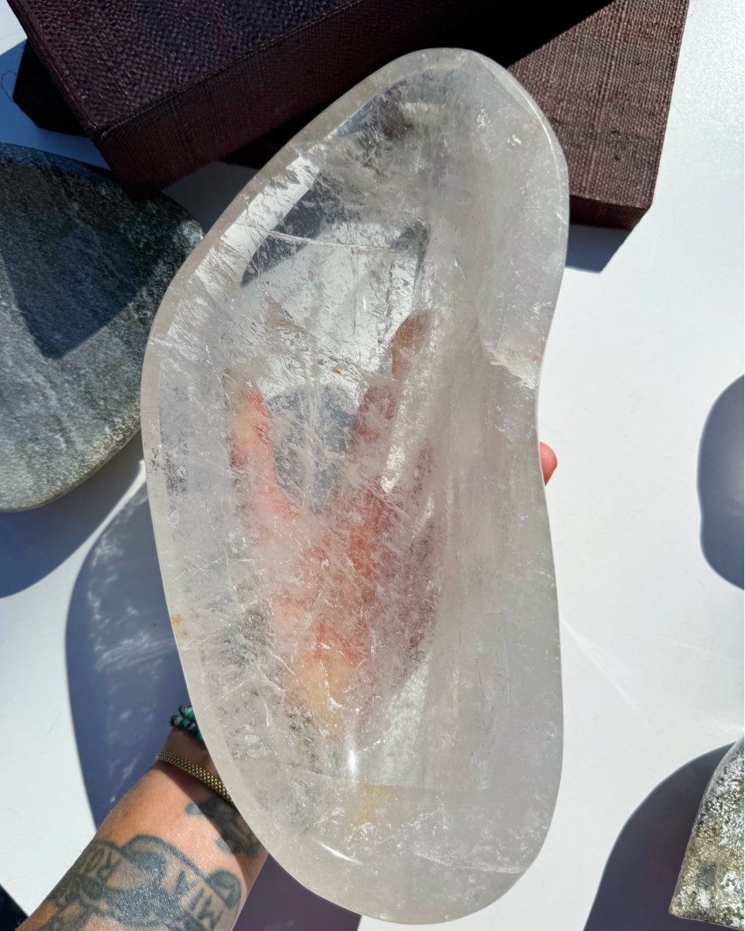 Light Smoky Quartz Dish - Baltic Mermaid
