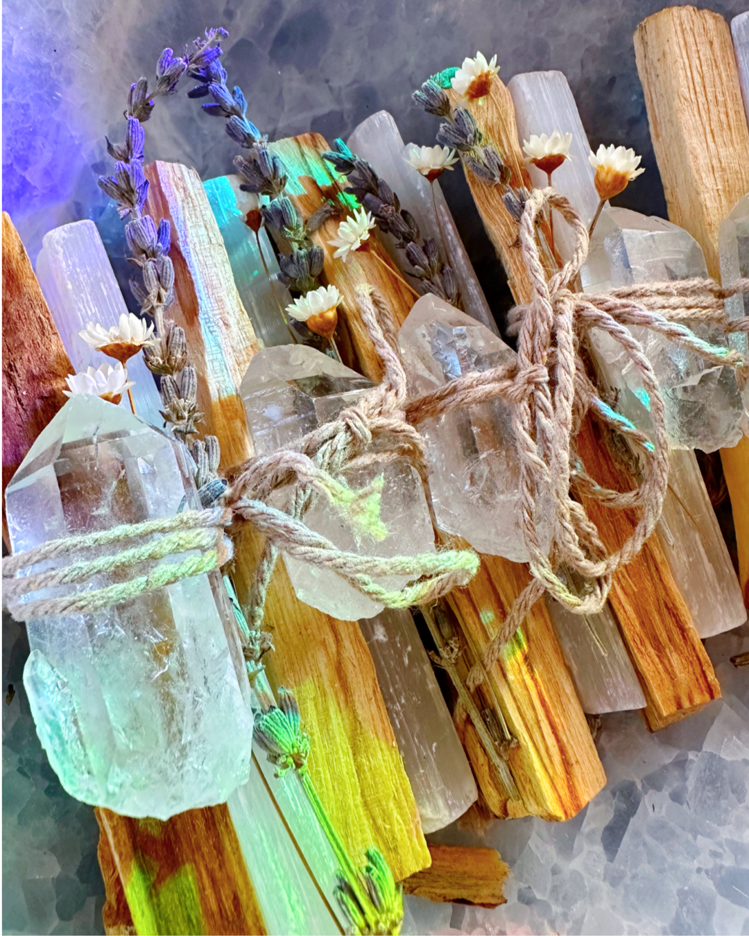 Palo Santo, Quartz & Selenite Bundle - Baltic Mermaid